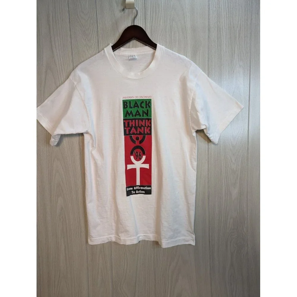 Vintage 90's Henry Rollins Spoken Word Think Tank T Shirt Size XL White 1996